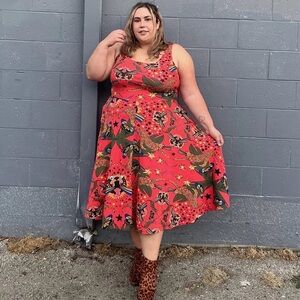 XXL Nooworks Pride Tiger print Vacation Dress (Rare)